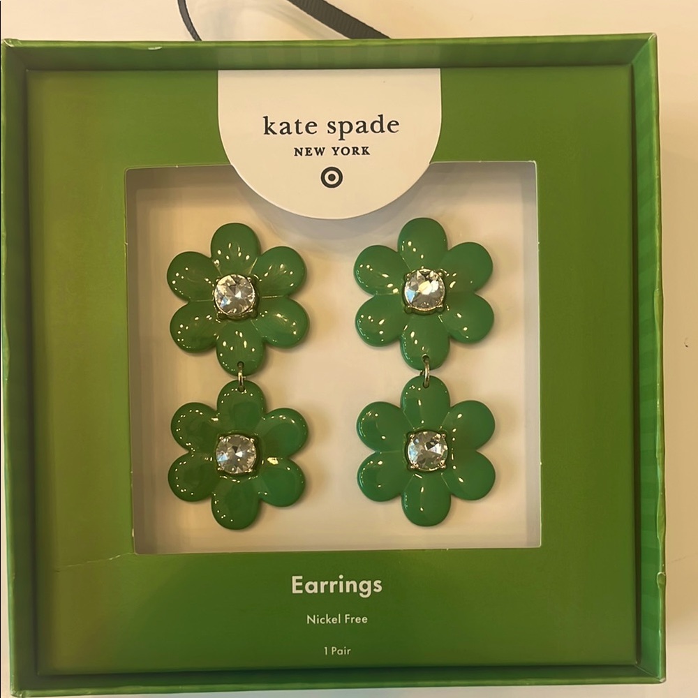 Kate spade limited edition green earrings